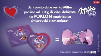 Milka i Konzum poklonjaju Swarowski naušnice