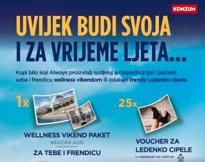 Dobitnici: Always nagradna igra 2016: Uvijek budi svoja i za vrijeme ljeta