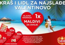 Kraš nagradna igra 2018 u Lidl trgovinama za najslađe Valentinovo