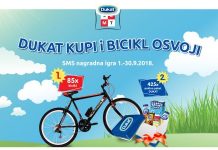 Dukat nagradna igra 2018 za 85 bicikala i 425 Dukat poklon paketa