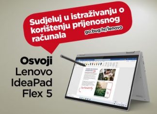 Ispuni anketni upitnik i osvoji hibridni prijenosnik Lenovo Flex 5