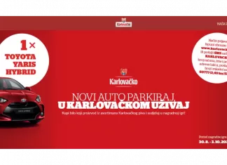 Toyota Yaris hibrid SOL i Karlovačko pivo u boci