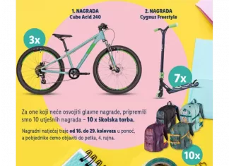 Lidl natječaj za bicikl, romobil i školska torba