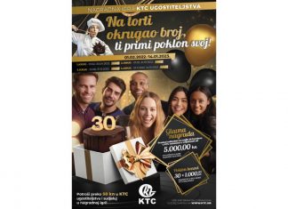 KTC nagradna igra: Na torti okrugao broj, ti primi poklon svoj