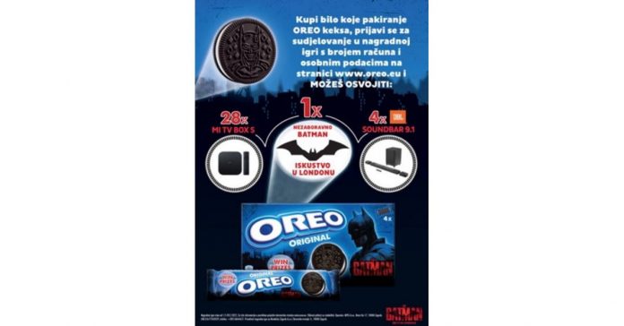 oreo nagradna igra 2022: oreo batman iskustvo