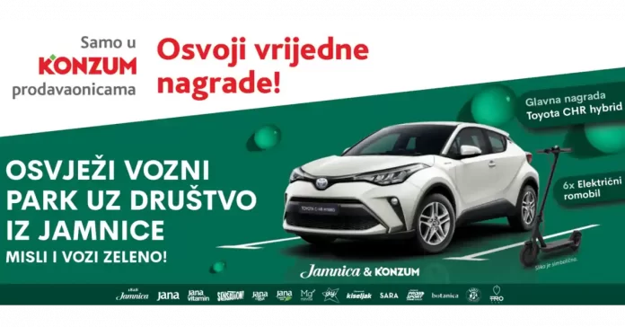 Jamnica nagradna igra 2022 u Konzumu za automobil