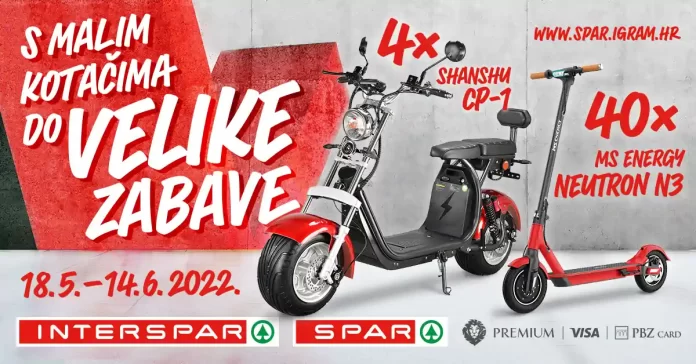 SPAR nagradna igra: S malim kotačima do velike zabave!