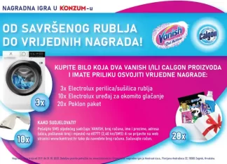 Vanish i Calgon nagradna igra: Od savršenog rublja do vrijednih nagrada