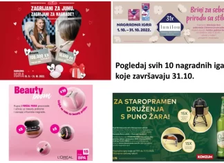 10 nagradnih igara koje završavaju 31.10.