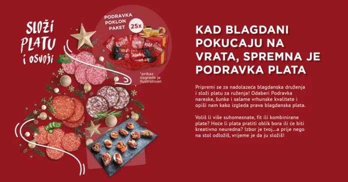 Podravka nagradna igra 2022: Kad blagdani pokucaju na vrata, spremna je Podravka plata