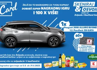 Zvijezda nagradna igra u Kauflandu za automobil Peugeot 2008