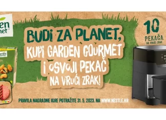 Nestle nagradna igra: Budi za planet, kupi Garden Gourmet i osvoji pekač na vrući zrak