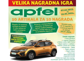 Apfela agradna igra za automobil Dacia Sandero Stepway