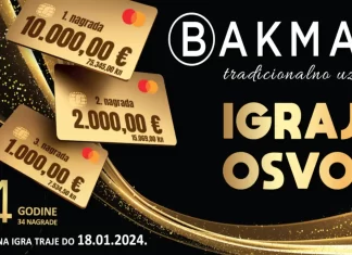 Bakmaz nagradna igra: IGRAJ I OSVOJI!