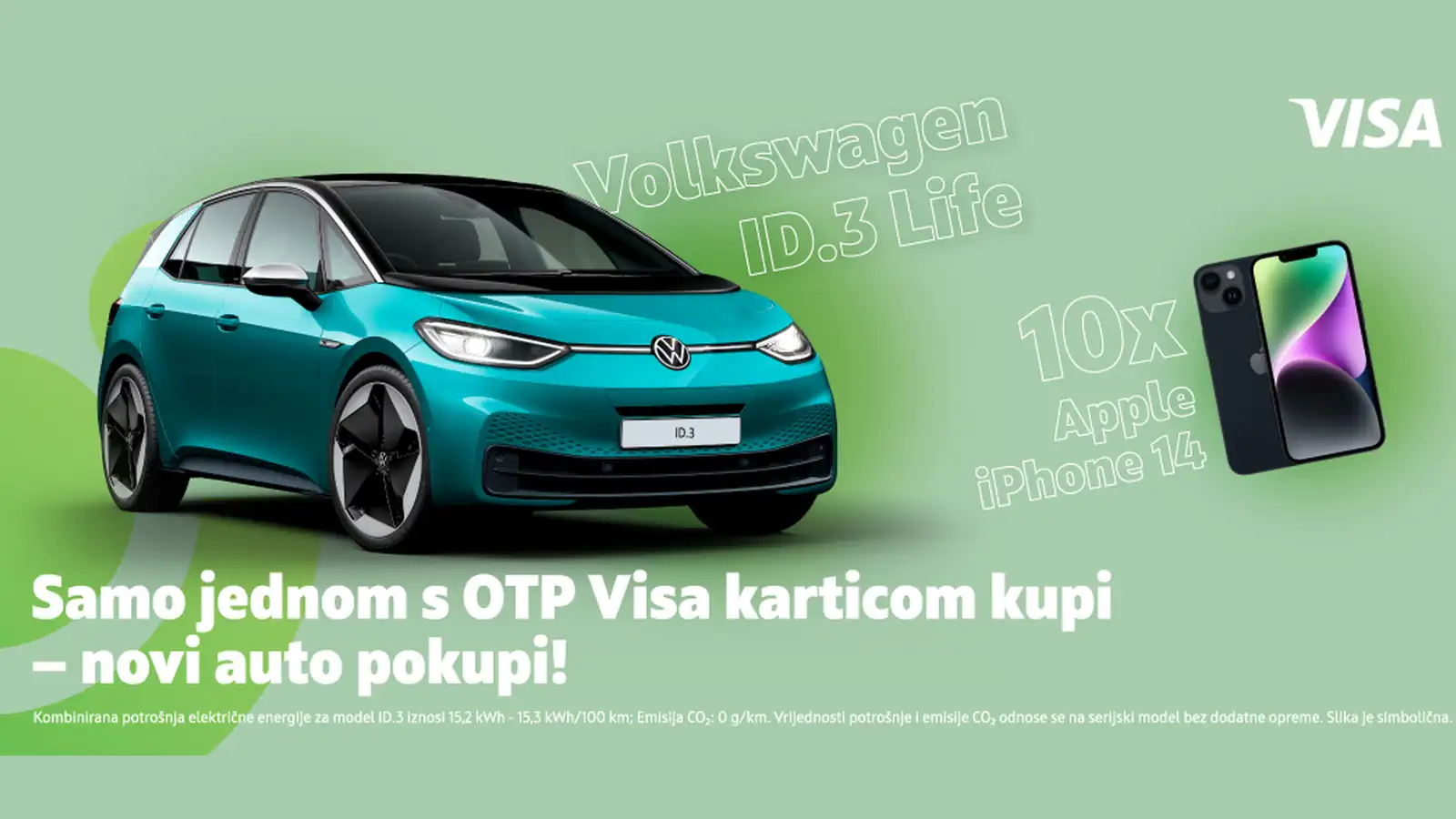 OTP nagradna igra: Samo jednom s OTP Visa karticom kupi – novi automobil pokupi!