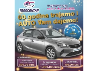 Trgocentar nagradna igra: 60 godina trajemo i auto Vam dajemo!