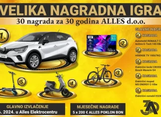 Alles nagradna igra: 30 nagrada za 30 godina Alles d.o.o.!