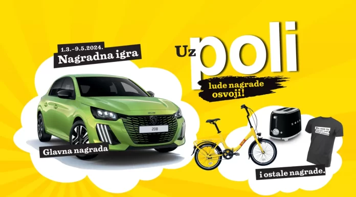 Poli nagradna igra za automobil PEUGEOT 208