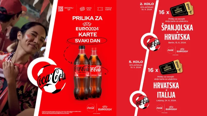 Coca-Cola nagradna igra 2024: Nagrade su ulaznice za utakmice Hrvatske reprezentacije na EURO 2024