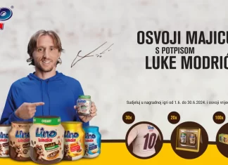 Lino Lada nagradna igra: Osvoji majicu s potpisom Luke Modrića Lino Lada nagradna igra Spar: Osvoji majicu s potpisom Luke Modrića