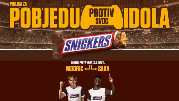 Snickers nagradna igra: Osvoji igranje i susret s Lukom Modrićem