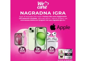 Violeta We care nagradna igra 2024 za iPhone 15 Violeta We care nagradna igra 2024