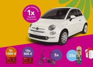Magdis nagradna igra 2024 za automobil Fiat 500 Konzum