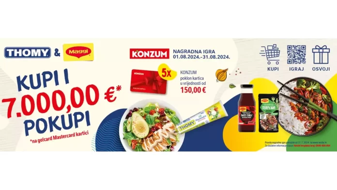Nestle nagradna igra u Konzumu za 7000 eur