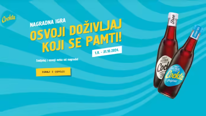 Cockta nagradna igra 2024: Osvoji doživljaj koji se pamti!