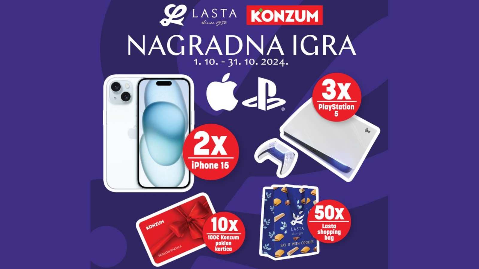 Lasta Rondini Lasta nagradna igra u Konzumu za iPhone, PlayStation i poklone