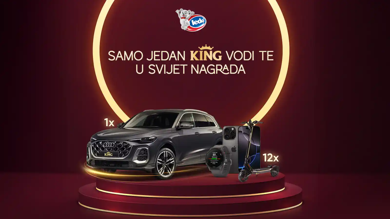 LEDO nagradna igra uz King sladoled 2025 za automobil Audi Q5