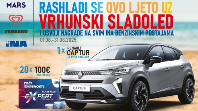 Nagradna igra uz sladolede na INI za automobil Renault Captur