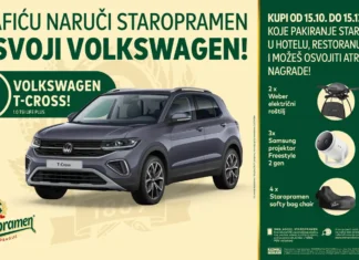 Staropramen nagradna igra 2025 za automobil Volkswagen TCross