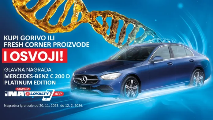 INA nagradna igra 2025 za automobil Mercedes C 200d Platinum