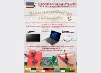 Božična nagradna igra u SHOPPING CENTRU KARLOVČANKA!