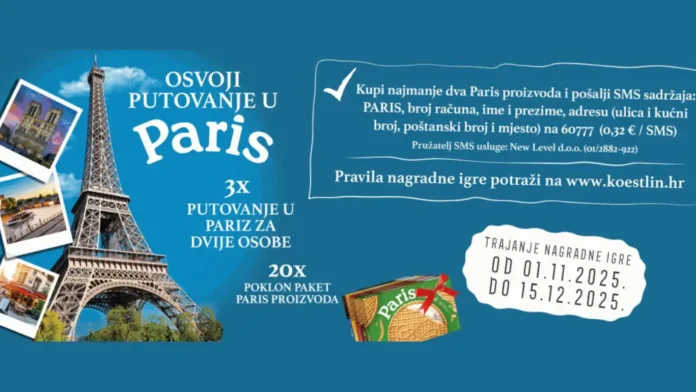 Koestlin nagradna igra: Uz Paris kekse do putovanje u Pariz
