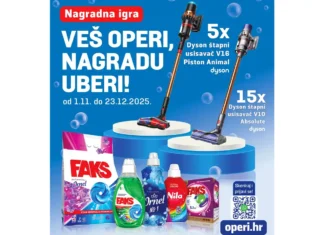 Saponia nagradna igra za 20 Dyson štapnih usisavača