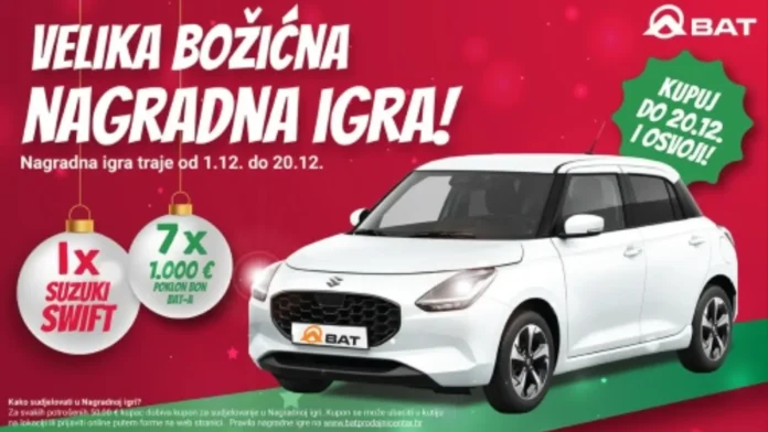 BAT nagradna igra 2025: AUTO IZ BAT-a pod vaš bor!
