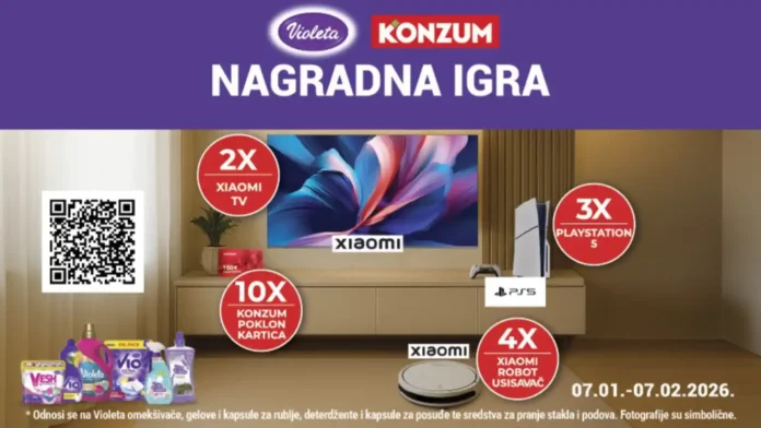 Violeta nagradna igra 2026 u Konzumu