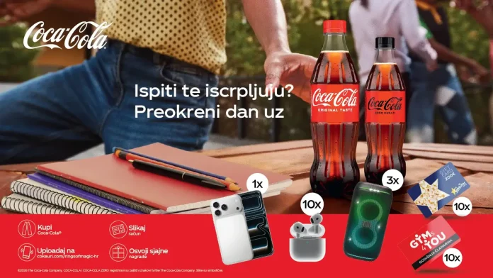 Coca-Cola nagradna igra 2026: Rings of magic Coca-Cola nagradna igra : iPhone, zvučnik, slišalice, Cinestar poklon
