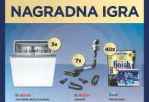 Finish nagradna igra u Konzumu za 3 Bosch perilice suđa, 7 Bosch štapnih usisavača i 40 Finish poklon pakete