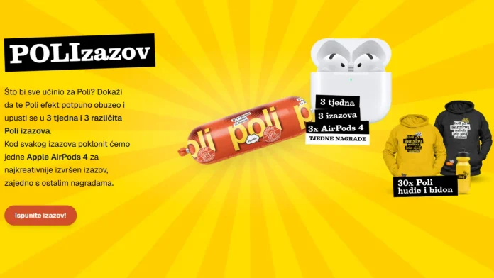 Poli nagradni natječa za Apple AirPods i Poli merch paketa