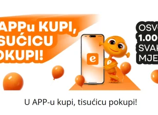 eKupi nagradna igra u App-u za 1.000 eura svaki mjesec