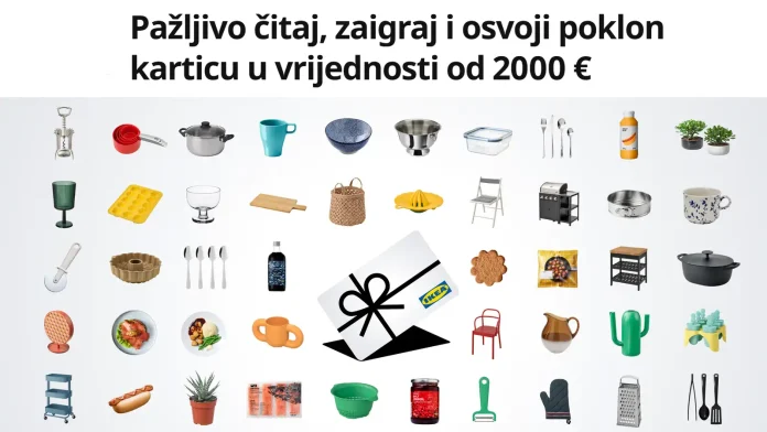 IKEA nagradna igra/natjecanje za IKEA poklon karticu u vrijednosti 2000 €