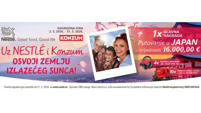 Nestle nagradna igra u Konzumu za putovanje u Japan