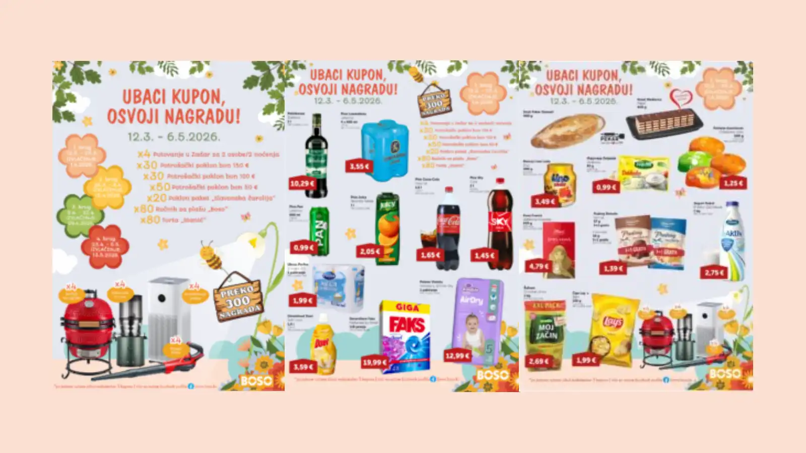 Boso nagradna igra 2026: Ubaci kupon – osvoji nagradu!