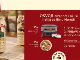 Birra Moretti nagradna igra: Osvoji pizza set i okusi Italiju uz Birru Moretti