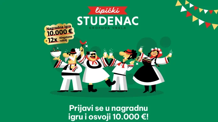 Lipički Studenac nagradna igra: osvoji 10.000 € ili KINGSTONE roštilj