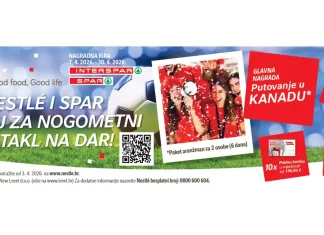 Nestlé nagradna igra 2026: Uz Nestlé i Spar igraj za nogometni spektakl na dar!