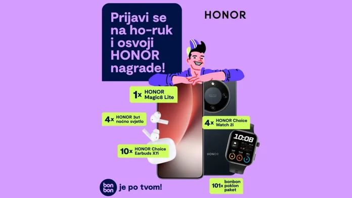 bonbon nagradna igra 2026: Osvoji HONOR uz bonbon!
